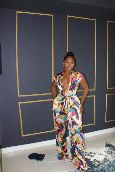 Keep em Puzzled Jumpsuit