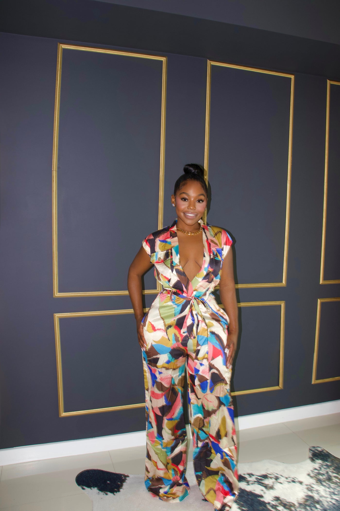 Keep em Puzzled Jumpsuit