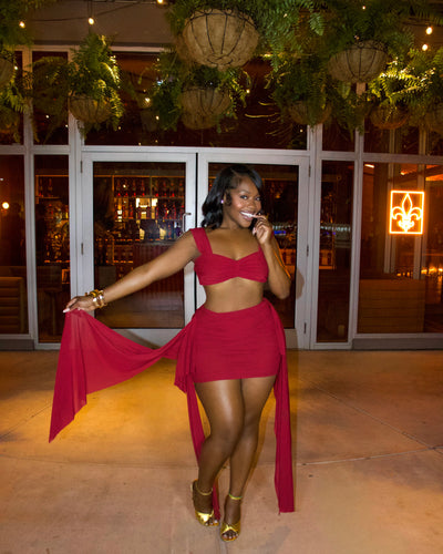 Miss Me Skirt Set